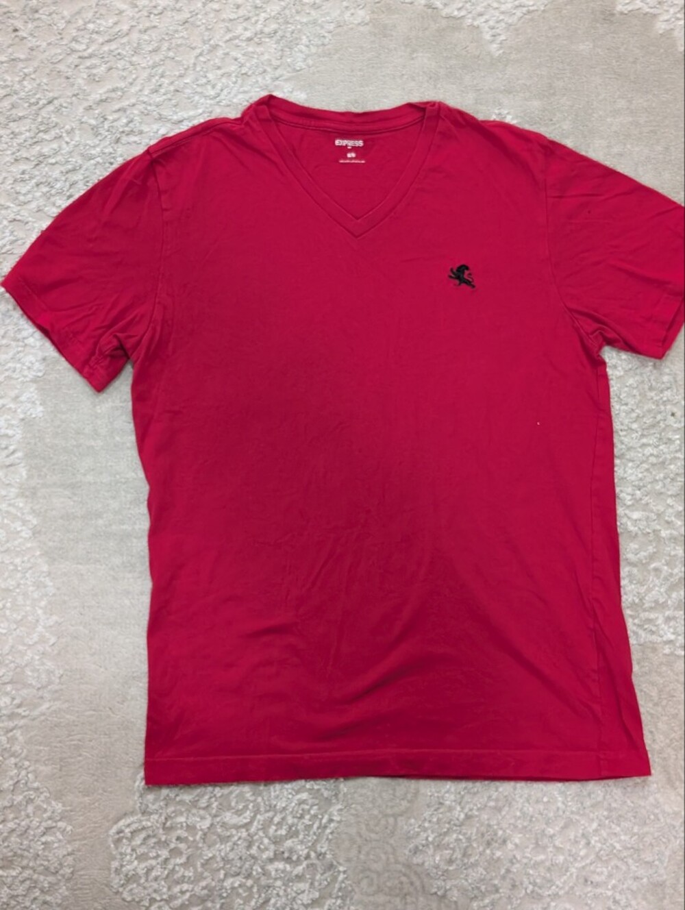 Men's V-Neck T-Shirt in Red